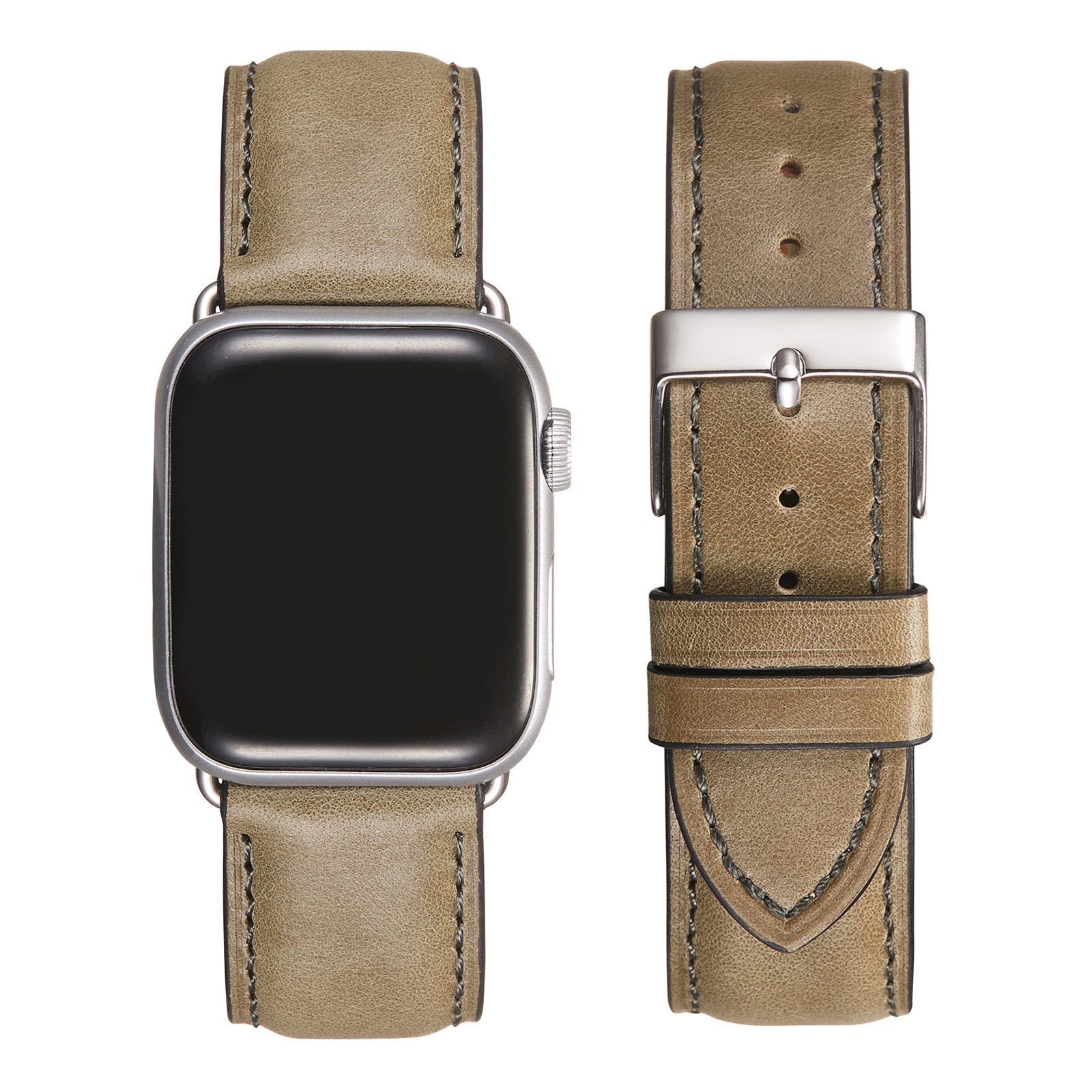 Vintage Oil Wax Leather Smart Watch Strap