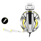 Head-mounted illuminated gaming headset