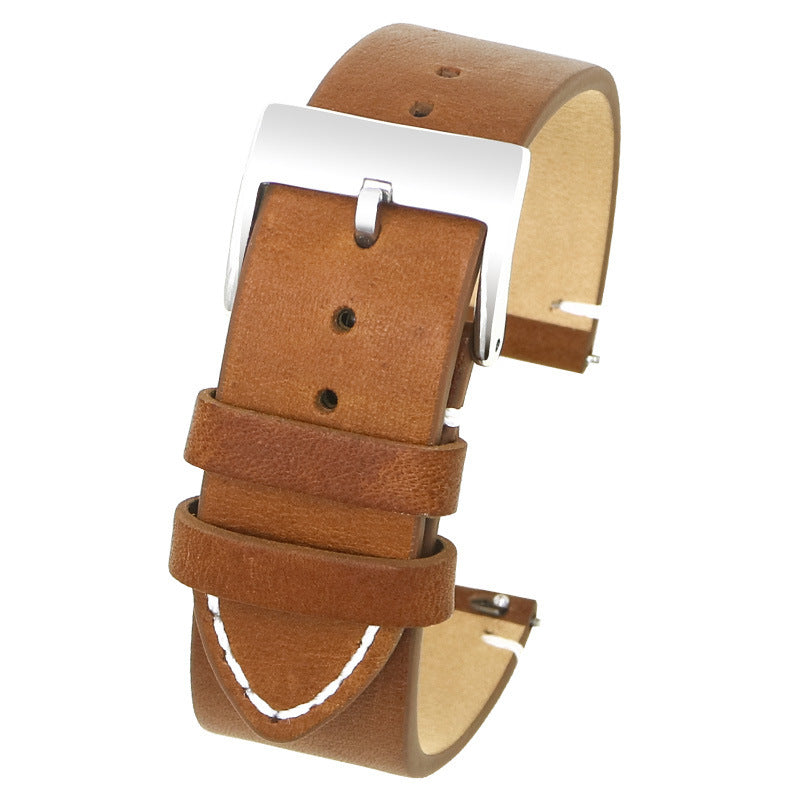 Literary Style Leather Strap Suitable For Samsung S3 Strap Quick Release Switch Ear Watch Strap