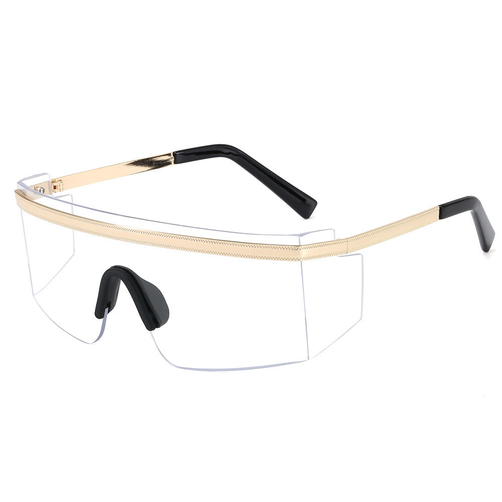 Fashion Big Metal Frame Goggles