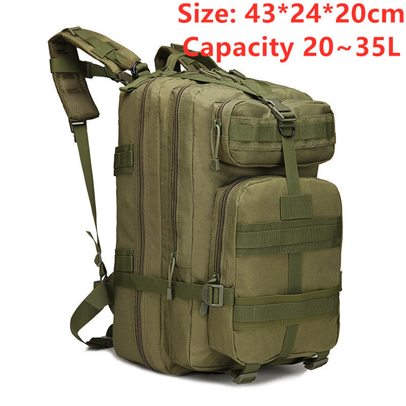 Sports outdoor mountaineering travel double shoulder knapsack camping army camouflage pack tactical backpack 45L large 3P Backpack