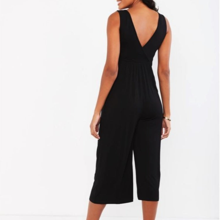 AliExpress Hot Sale Fashion Casual Maternity One-piece Wide Leg Pants Cropped Pants Maternity Wear