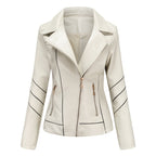 Leather Women's Thin PU Short Coat Spring And Autumn Jacket