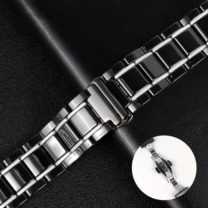 Suitable For Applewatch8 Watch Strap Metal 38 41 44 45mm Ceramic Wrist Strap