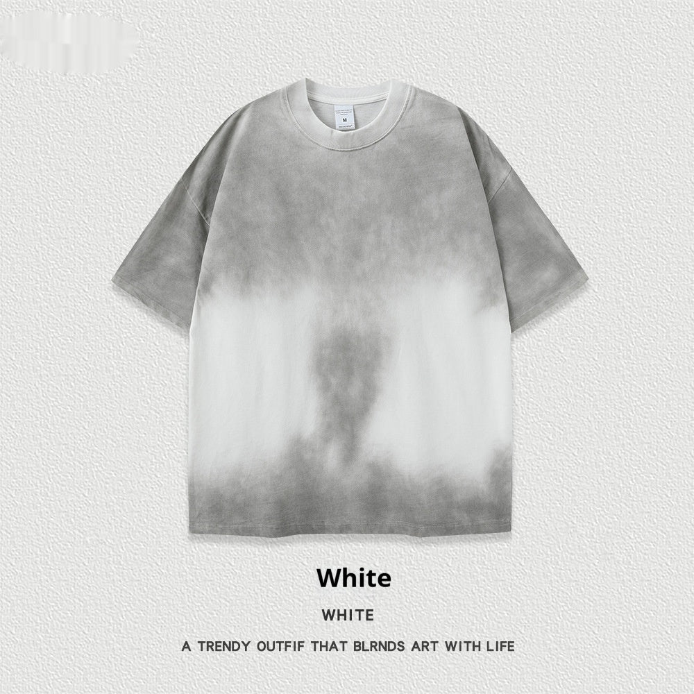 Retro Washed Short Sleeve Round Neck T-shirt