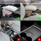 Car Armrest Box Reinforced Pad With Side Storage Bag