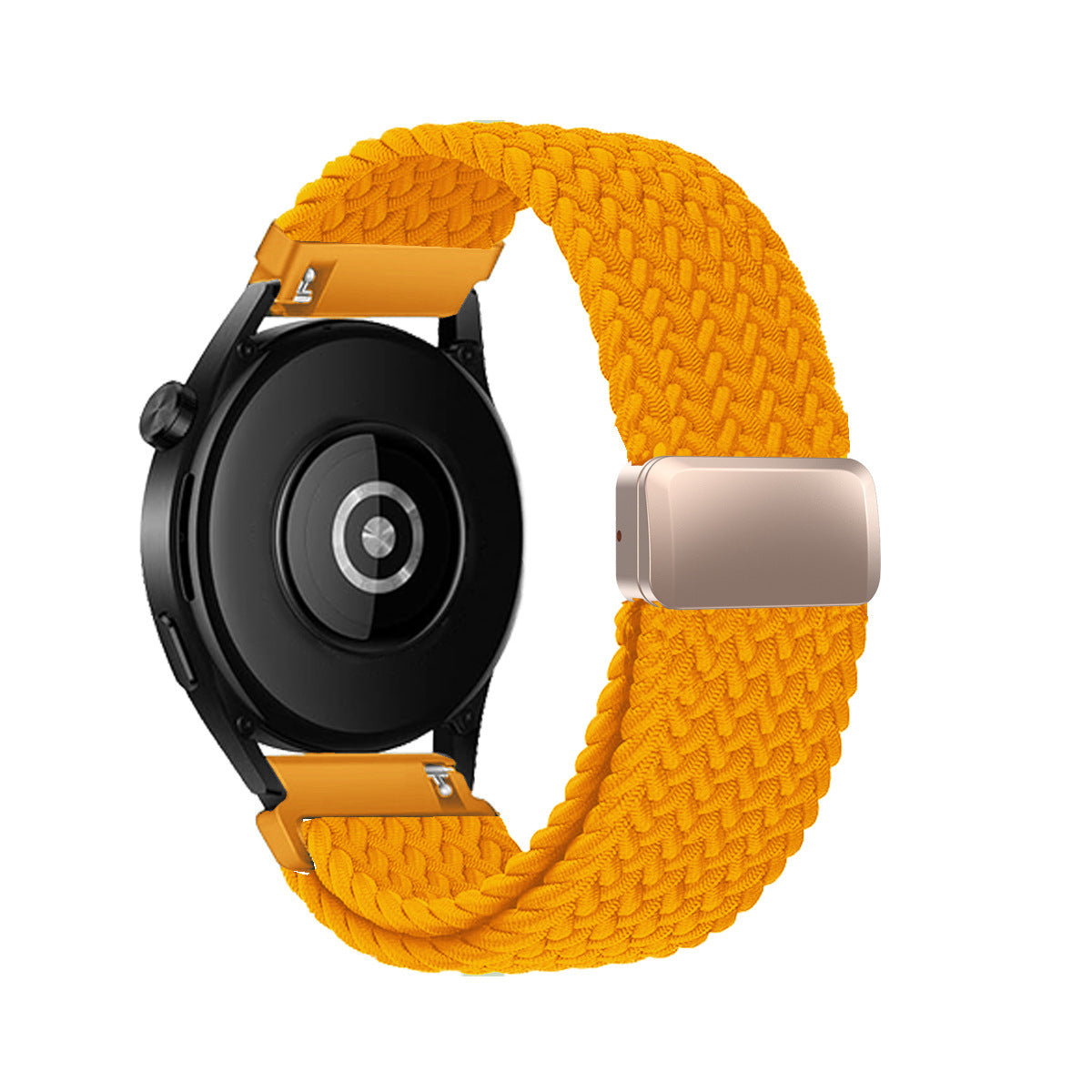 Metal Magnetic Buckle Nylon Braided Stretch Strap