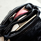 new fashion handbag Crossbody Bag washed leather soft all-match lady Mini Handbag Bag