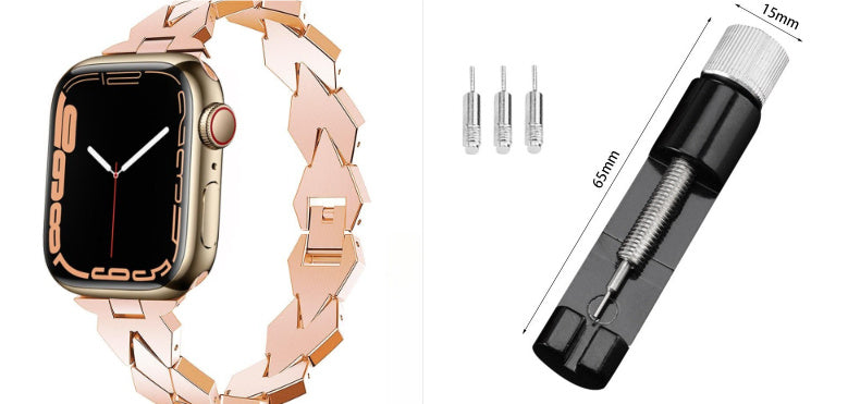 Metal Chain Steel Band Diamond Strap