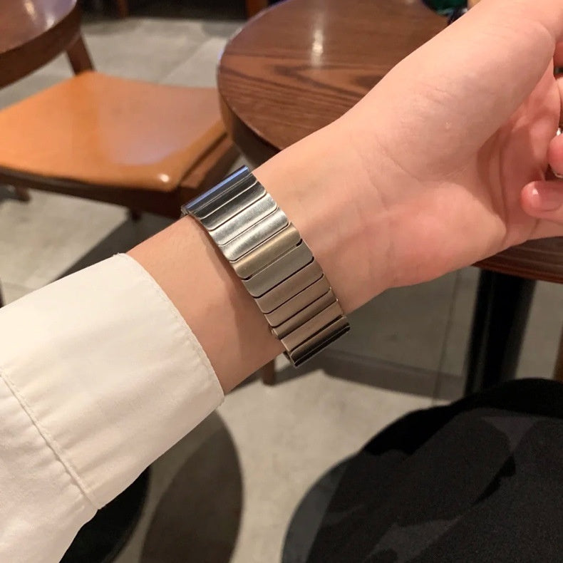 Watch Band Metal Stainless Steel With Butterfly