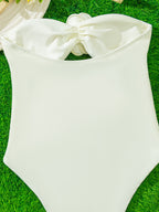 Three-dimensional Flower Women's One-piece Swimming Suit