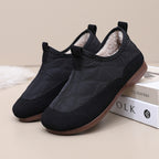 Winter Cloth Shoes For Women Plus Velvet Soft Bottom One Pedal Cotton Shoes Warm Flat Bottom Gommino