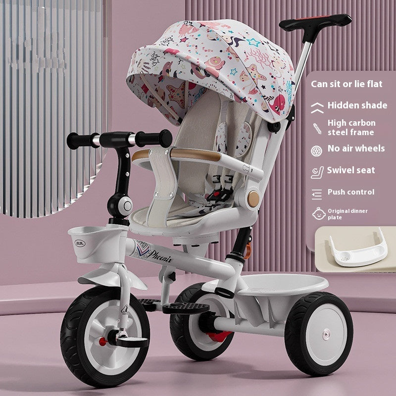 Tricycle Pedal Baby Car Children Lightweight Toy Trolley