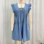 Ins Loose Casual Organ Pleats Suspender Shorts