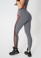 European And American Style Women Yoga Mesh Stitching Leggings