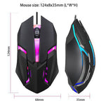Neutral Wired Mouse Home Office Luminous Computer Mouse