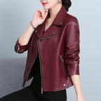 Leather Jacket Versatile Short Coat