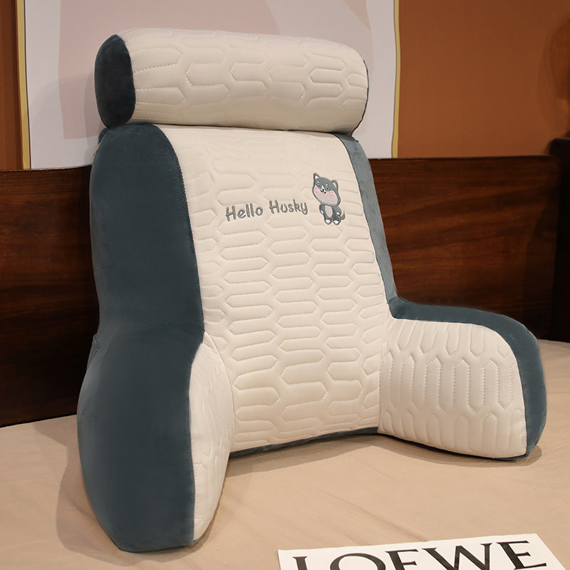 Home Cute Printed Latex Ice Silk Waist Pillow