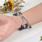 Large Square Crystal Stretch Watch Strap