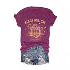 Casual Fashion Women's Wear Letter Graphic Print Crew Neck Short Sleeve