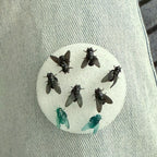 Simulation Mini Black Small Fly Unique Earrings New Simple