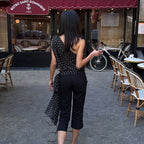 Dot Sexy Shoulder Retro Easy Matching Sleeveless Top