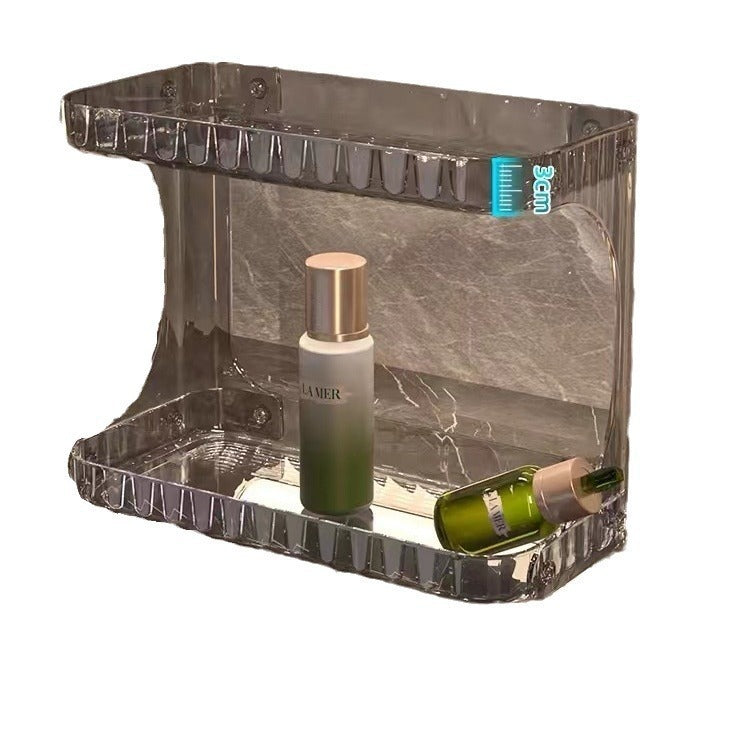 Double-Layer Light Luxury Storage Box Desktop Cosmetics Storage Rack