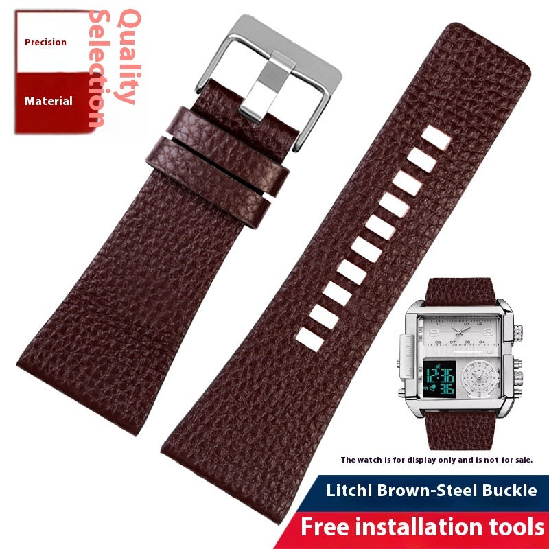 Suitable For Large Dial Leather Watch Strap