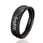 Cross Multi-layer Leather Bracelet Vintage Men And Women