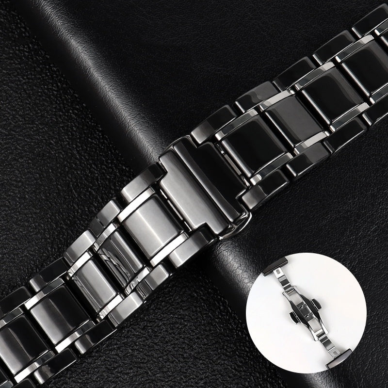 Suitable For Applewatch8 Watch Strap Metal 38 41 44 45mm Ceramic Wrist Strap