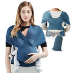 Newborn Hugging Baby Sling With Light Hands To Coax Sleep